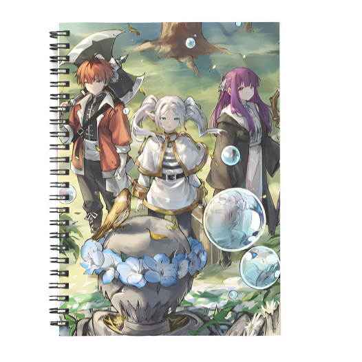 Frieren Squad Notebook For Anime Fans