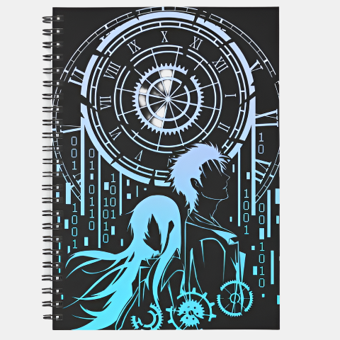 Time Travel Notebook For Anime Steins Gate Fans