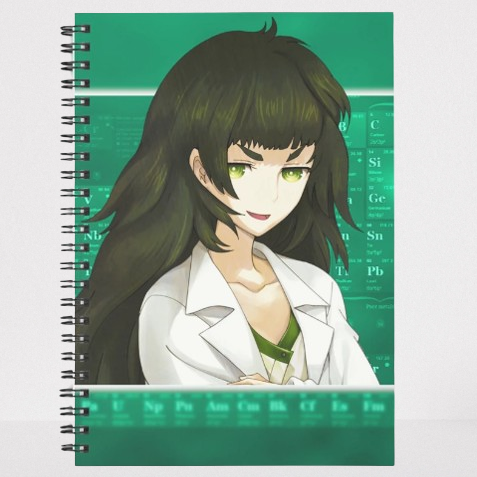 Maho Hiyajo Notebook For Anime Steins Gate Fans