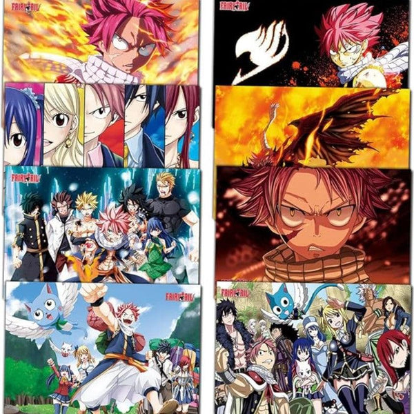 Natsu Dragneel Posters For Fairy Tail Fans (Pack Of 8)