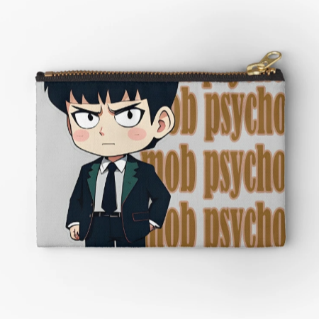 Mob 100 Zipper Pouch For Anime Psycho Fans