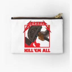 Berserk Anime Zipper Pouch | Guts "Kill 'Em All" Canvas Bag