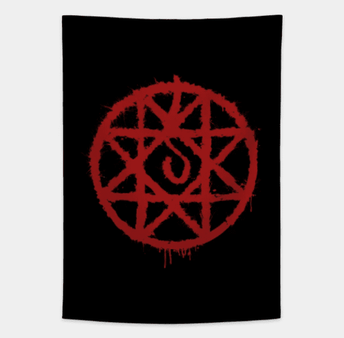 blood rune wall tapestry