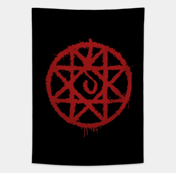 Blood Rune Wall Tapestry For Fullmetal Alchemist