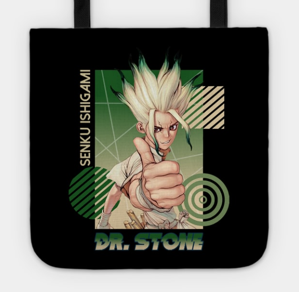 Trendy Senku Tote Bag For Anime Dr. Stone Fans