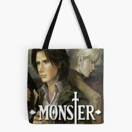 Johan & Tenma Tote Bag For Anime Monster Fans