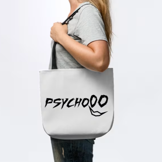 Psycho Tote Bag For  Anime Mob Fans