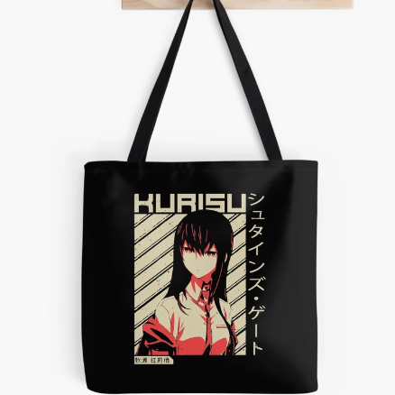 Makise Kurisu Tote Bag For Anime Steins Gate Fans