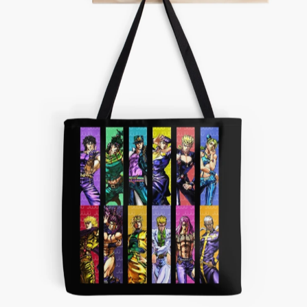 Jojo's Heros Tote Bag For Anime Fans