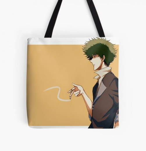 Spike Spiegel Tote Bag For Anime Cowboy Fans