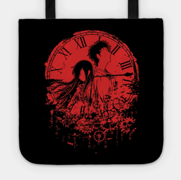 Time Traveler’s Tote Bag For Anime Steins Gate Fans