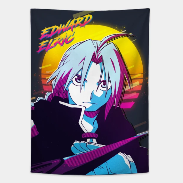 Edward Elric Wall Tapestry For Anime Alchemist Fans