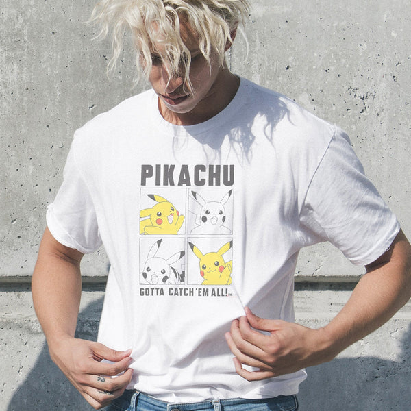 pikachu white tshirt