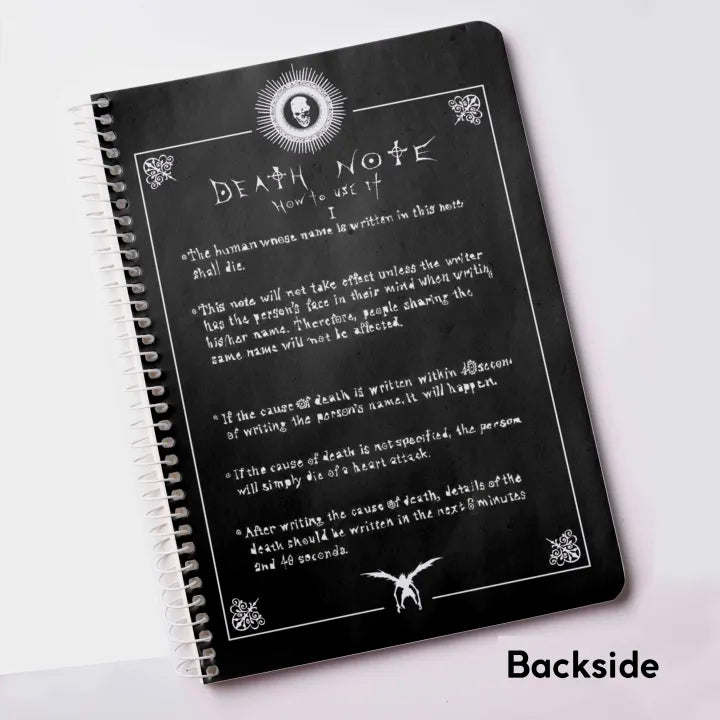Death Note Notebook Anime Rules Printed A5 Notepad – Anime Store Pakistan